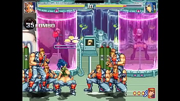 Blue haired girl group sex