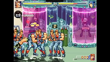 Blue haired girl group sex