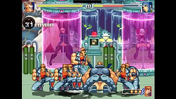 Blue haired girl group sex