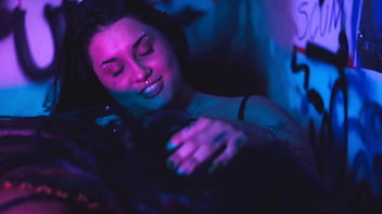 Pegging threesome with 2 foot goddess