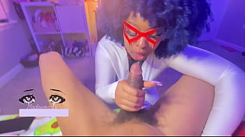 Sexy hero midnight gives the best blowjobs after training