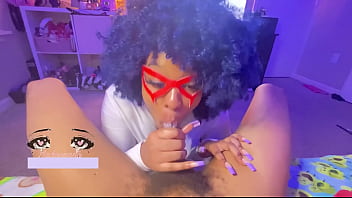 Sexy hero midnight gives the best blowjobs after training