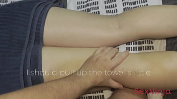 Workaholic step mom moans so good during a massage