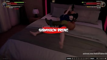 Natasha vs adeline nf3d female mma combat hotel
