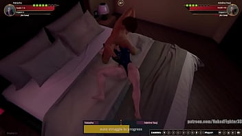 Natasha vs adeline nf3d female mma combat hotel