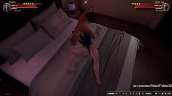 Natasha vs adeline nf3d female mma combat hotel