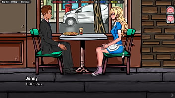 Jenny serves clients but what she really wants to serve is their big cocks