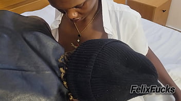 College teen invites her boyfriend to fuck her tight pussy