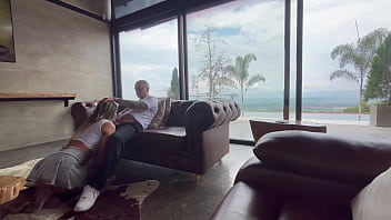 My best friend fucks me on the couch when his girlfriend left and left us alone