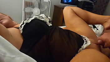 Homemade blonde wife says she is not cheating when she does this