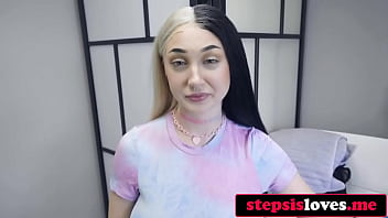 Watch him fall under his busty stepsister's spell