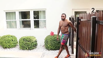 Horny brunette karina valentina gets her pussy banged by rome major