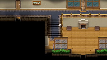 Fondling and getting a footjob from marble a silent statue