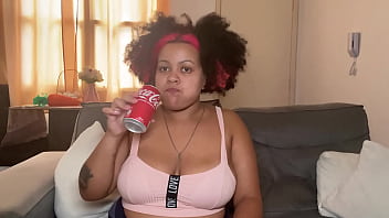 Chubby Girl Drinking & Burping And Farting thumbnail