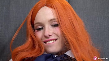 Red haired hot girl arielka with big tits was playing with herself