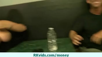 Busty amateur listens to the money talk 22