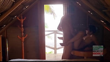 Fucking a young mexican on the beach she love to be fuck in public