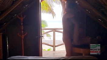 Fucking a young mexican on the beach she love to be fuck in public