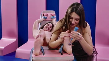 Amirah adara tied and tickled to the limit naked sexy girl in feet and tickling fetish challenge