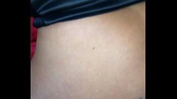 Ebony milf playing with a vibrator then pees on her self