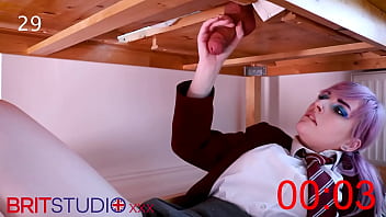 Teen student cumshot compilation