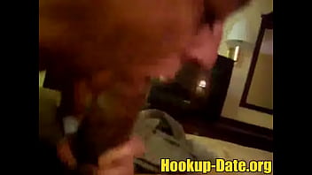 Interracial white amateur hookup blows and swallows for bbc cum