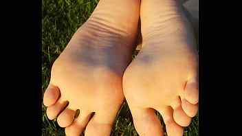 Asian girl shows soles and feet in public check profile bio for more info