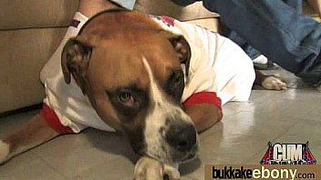 Cum loving teen enjoys huge bukkake 25