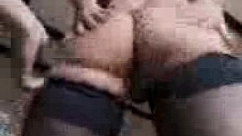 Old milf fucked by two young guys