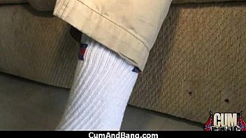 Interracial black slut hardcore group facial 15