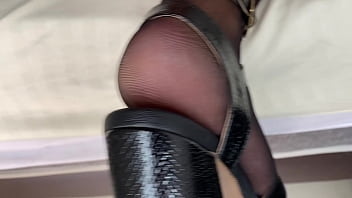 The secretary fantasizes with her boss