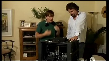 Hot chick with big tits rides on a hard dick of a b macho