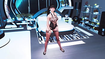 Lustful asian eve dance for you in sexy lingerie inside deluxe apartments