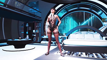 Lustful asian eve dance for you in sexy lingerie inside deluxe apartments