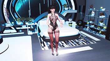 Lustful asian eve dance for you in sexy lingerie inside deluxe apartments