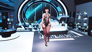 Lustful asian eve dance for you in sexy lingerie inside deluxe apartments