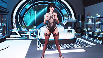 Lustful asian eve dance for you in sexy lingerie inside deluxe apartments
