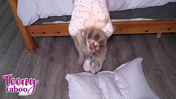 Deviant pet walker sage rabbit takes a fat load in her tight teen pussy