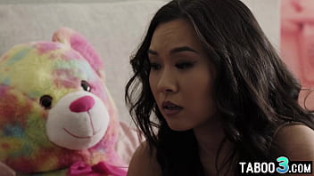 Small tits asian slut keeping her step cousins mouth shut