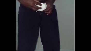 Restricted while cuming together and cleaning up after myself