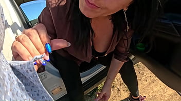 Intense Car Play – Tight Leggings Masturbation Blowjob & Messy Facial 305 thumbnail