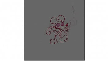 Micky mouse cums hard