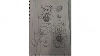 Micky mouse cums hard