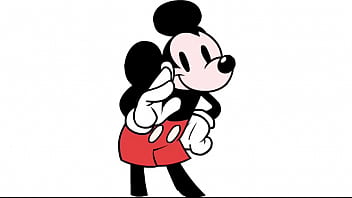Micky mouse cums hard
