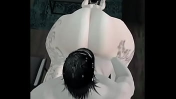 Big booty emo girl riding dick on imvu