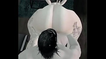 Big booty emo girl riding dick on imvu