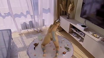 Ginger vixen agatha vega plays with butt plug tail & wants your cum braindance spatial vr