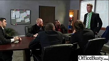 Big tits girl fucking during work in office clip 15