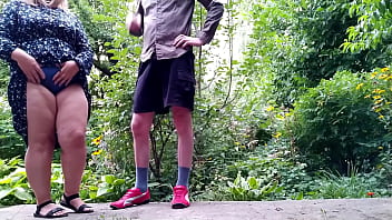 My mature mother in law pees standing up