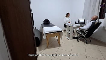 A milf gets fingered by the proctologist during an anal exam